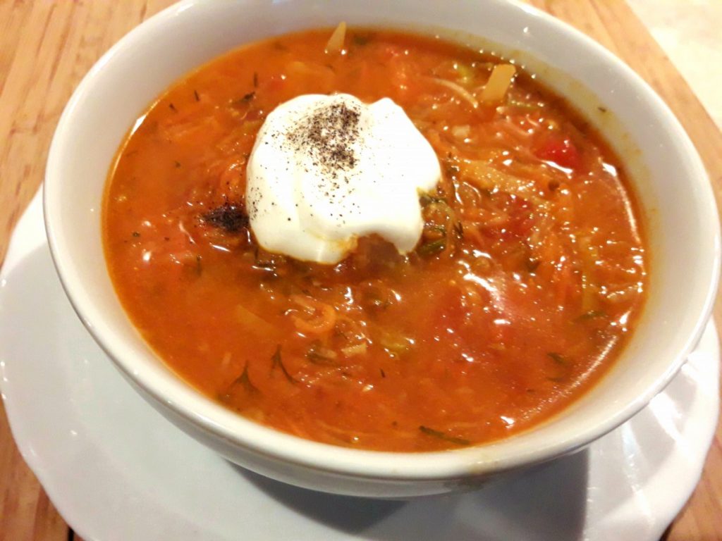 Zupa pomidorowa z koprem włoskim bez makaronu
