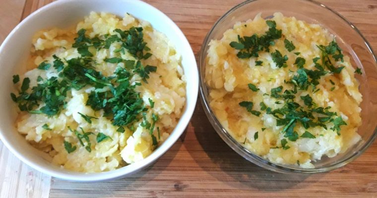 Puree z kalafiora i selera