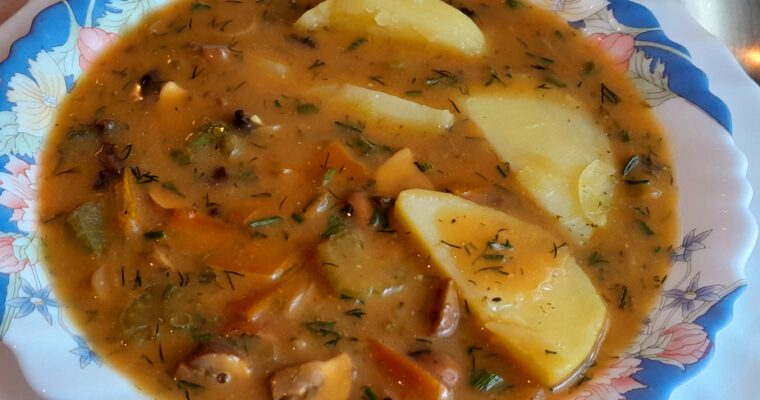 Zupa grzybowa – Czeska Kulajda z dwóch rodzajów grzybów